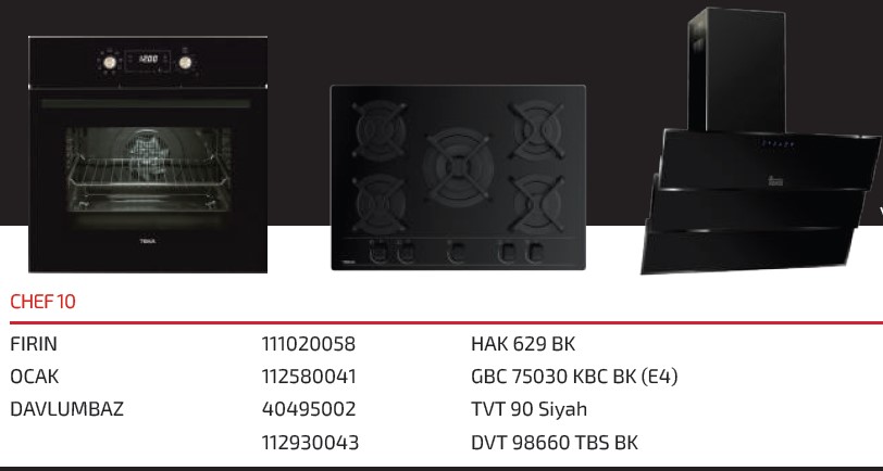 Teka Chef 10 Ankastre Set