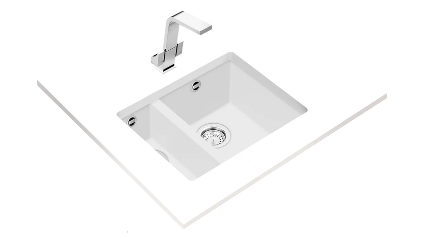 Teka Square 560 TG Arctic White Granite Evye